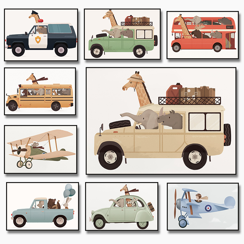 Heavy Equipment Background - Girafa, elefante, oso, Animal, coche, viaje,