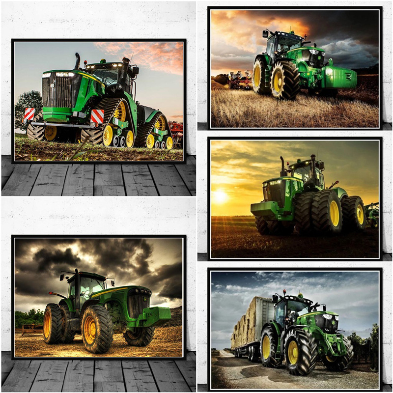 Heavy Equipment Background - Impresiones de carteles de granja de