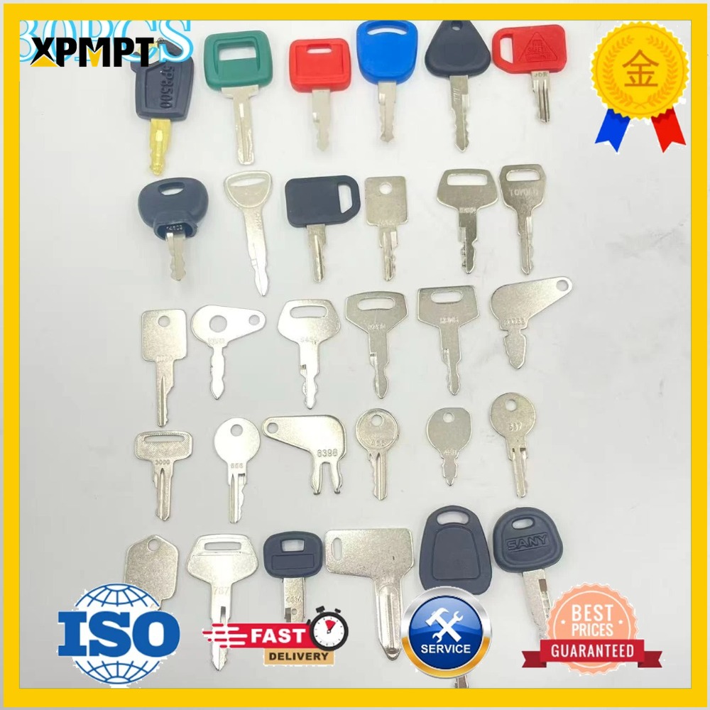 Heavy Equipment Keys - Juego de 30 llaves para equipo
