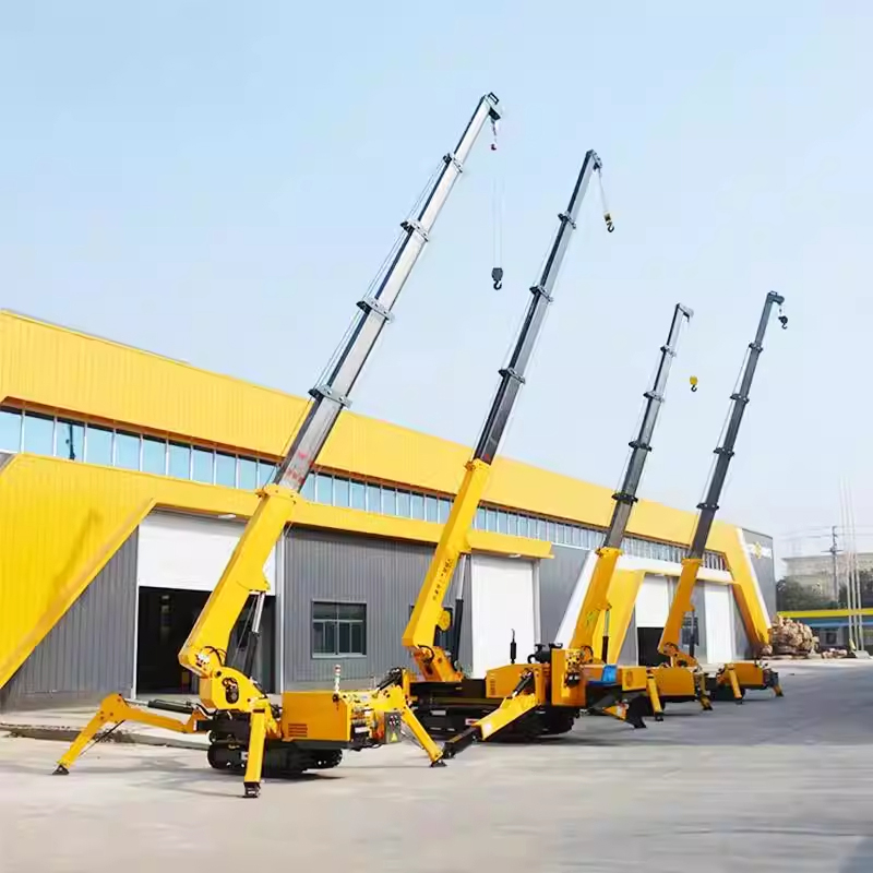 Compact Crawler Boom Lift - Grúa Araña Compacta Hidráulica con Control