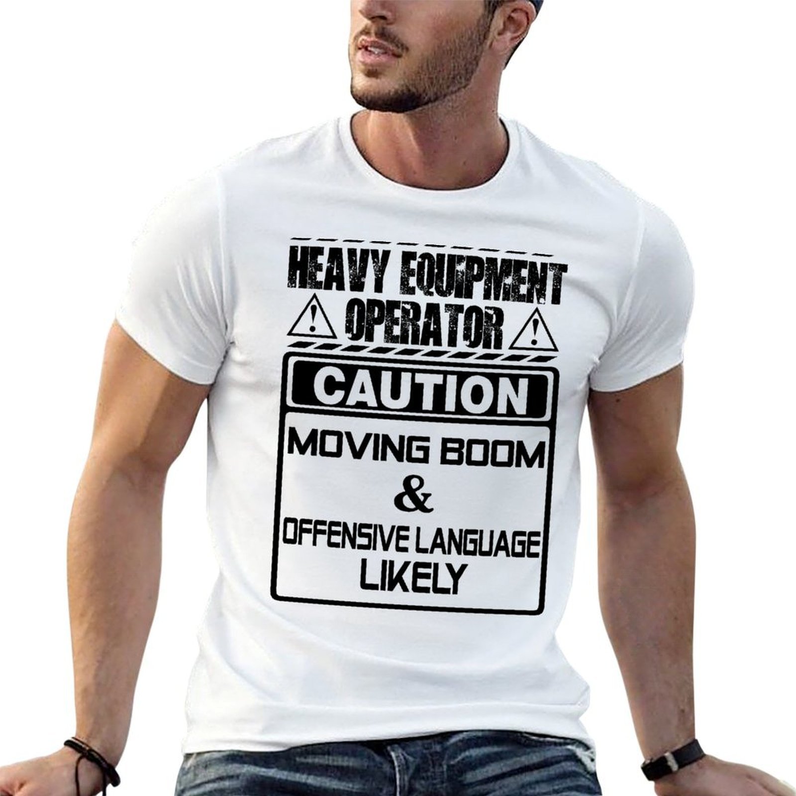 Camiseta con estampado de oper - Heavy Equipment Background reseña y precio