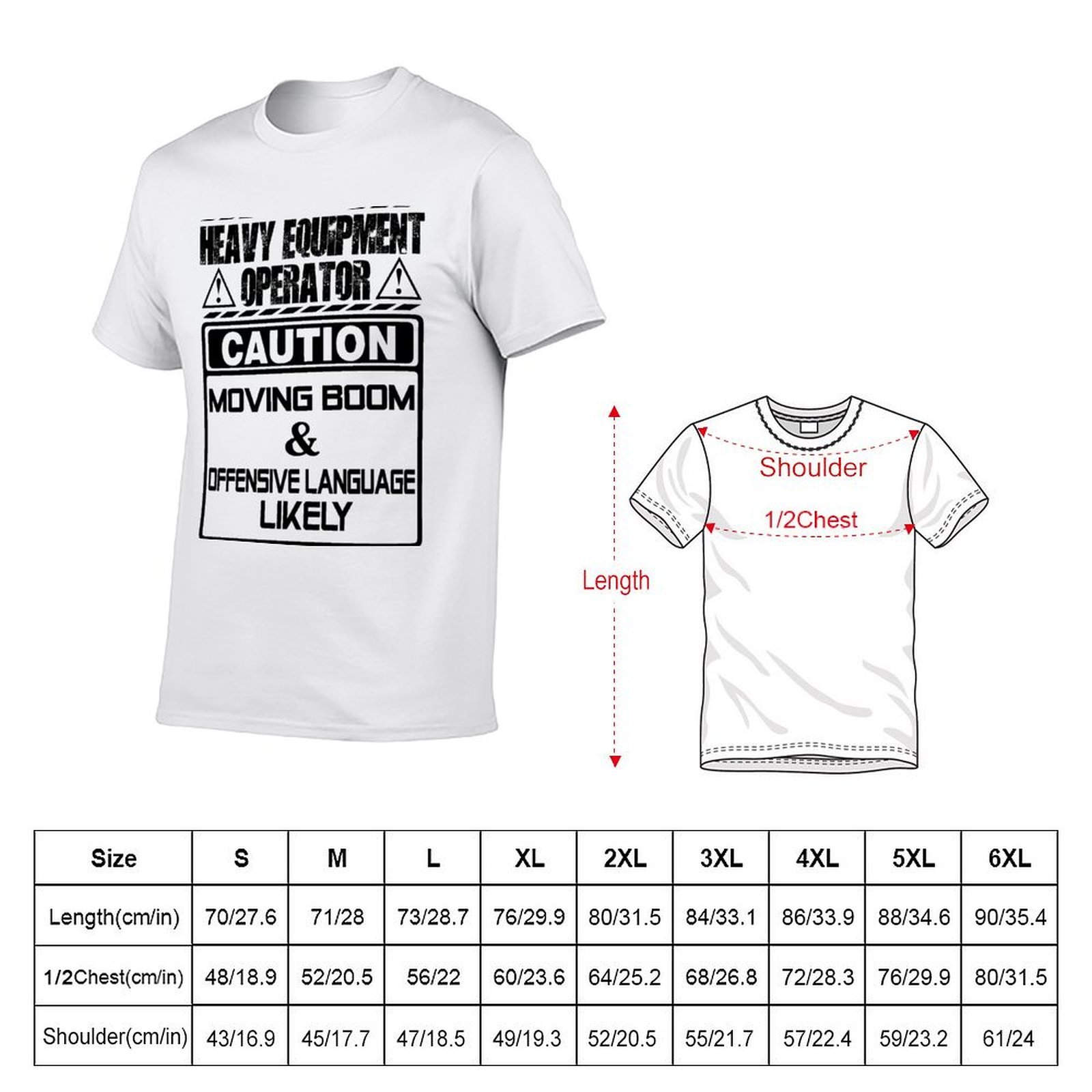 Camiseta con estampado de oper - Heavy Equipment Background reseña y precio