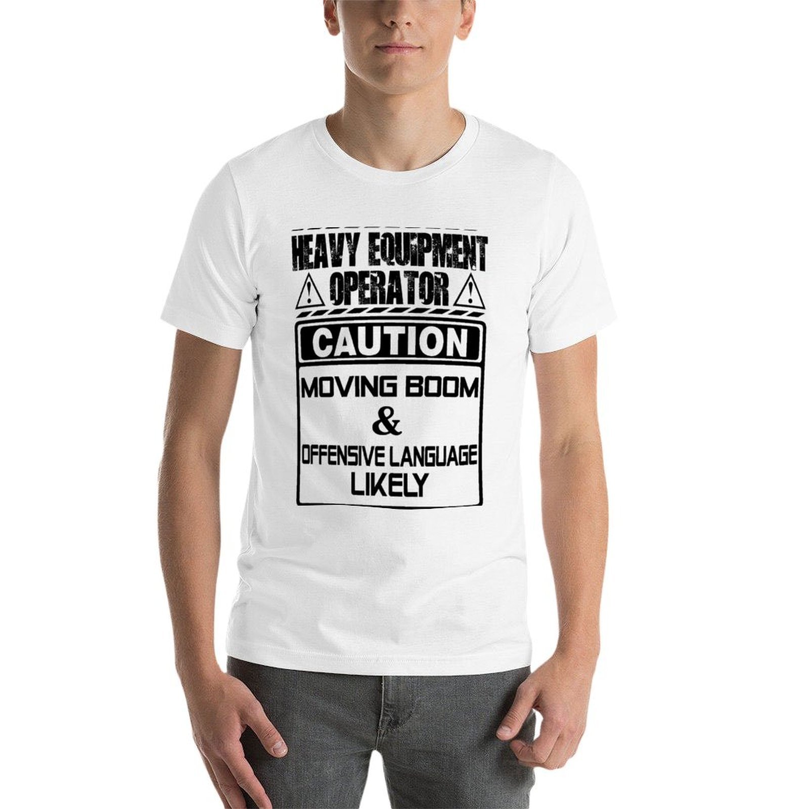 Camiseta con estampado de oper - Heavy Equipment Background reseña y precio