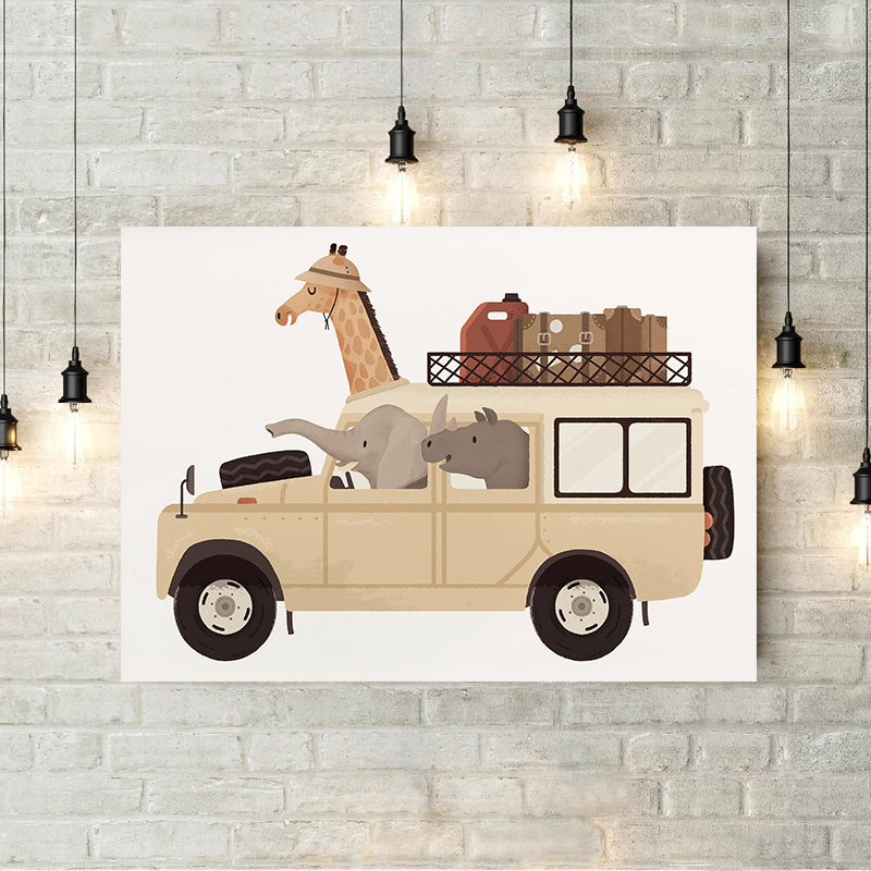 Girafa, elefante, oso, Animal, - Heavy Equipment Background reseña y precio