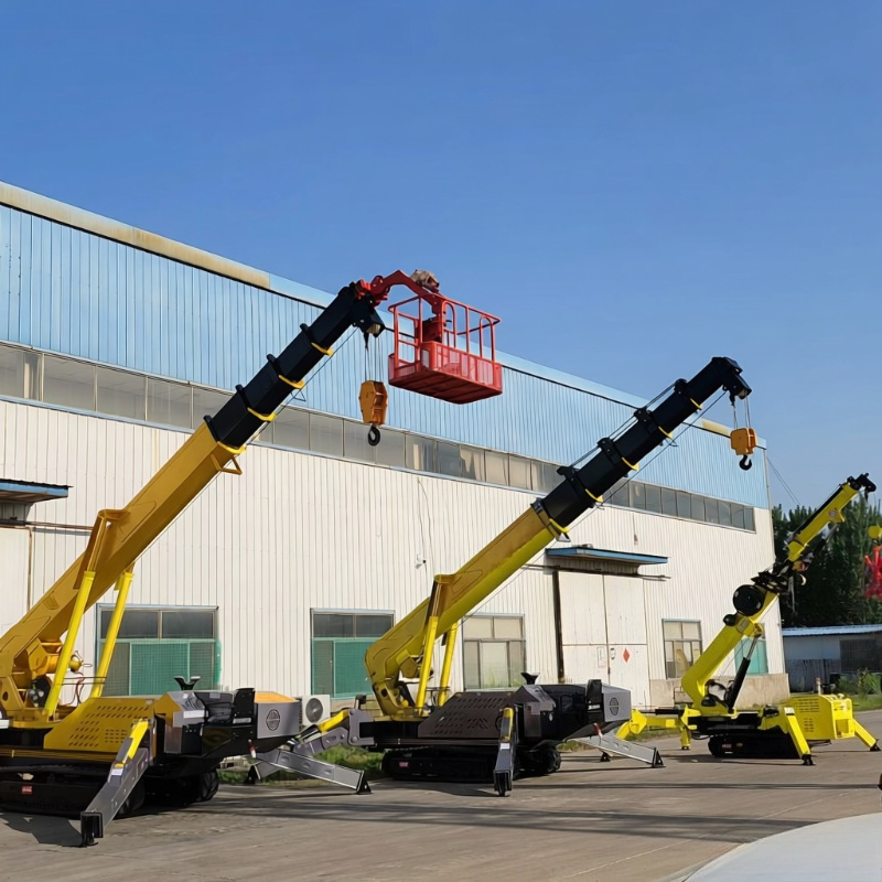 Grúa araña sobre orugas de gra - Compact Crawler Boom Lift reseña y precio