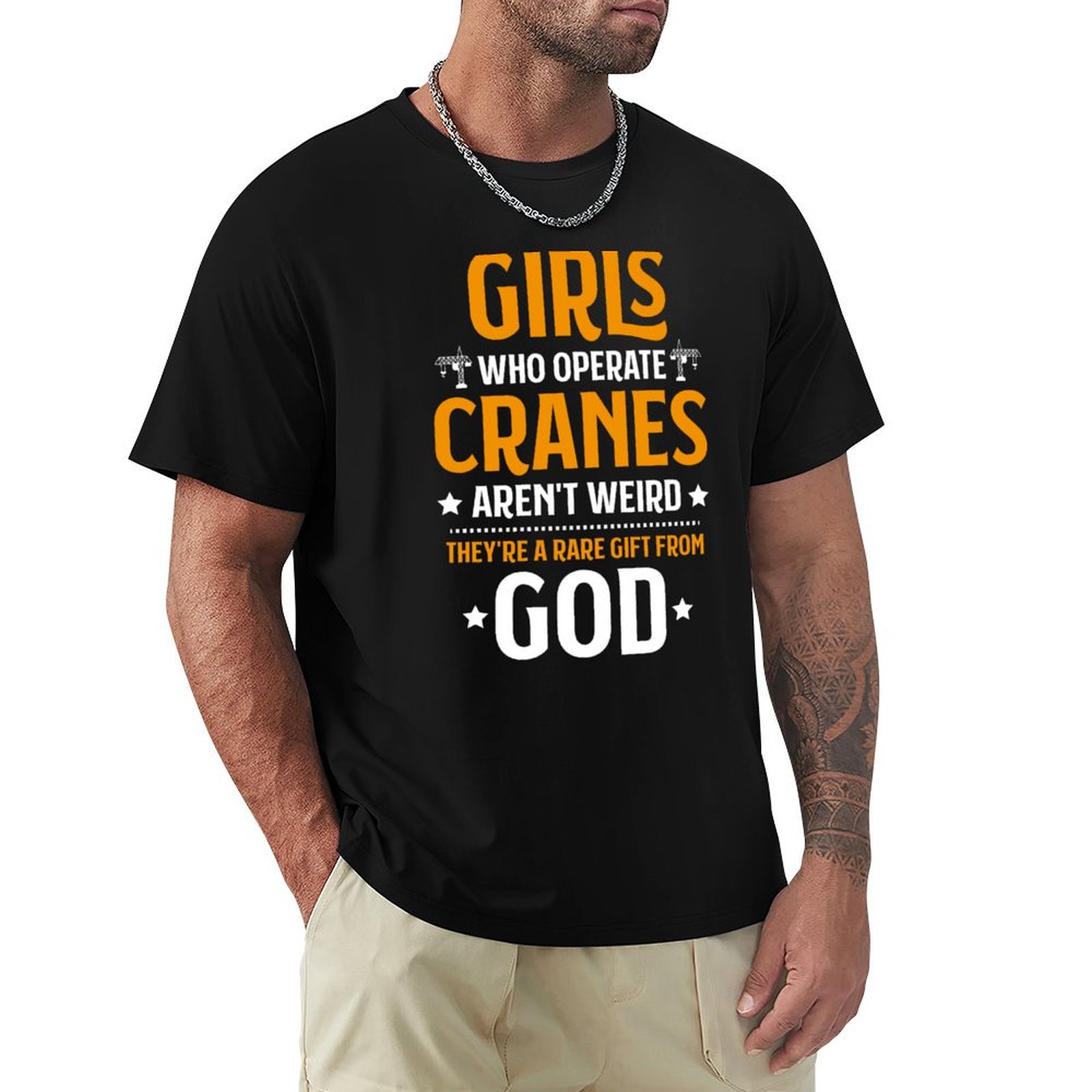 Camiseta de manga corta para o - Heavy Equipment Driver reseña y precio