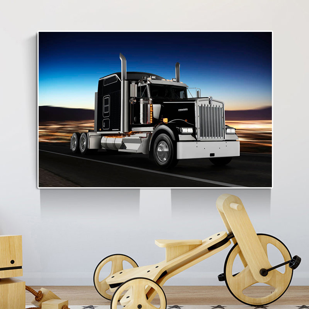 Póster e impresión de acuarela - Heavy Equipment Background reseña y precio