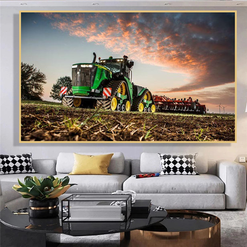 Impresiones de carteles de gra - Heavy Equipment Background reseña y precio