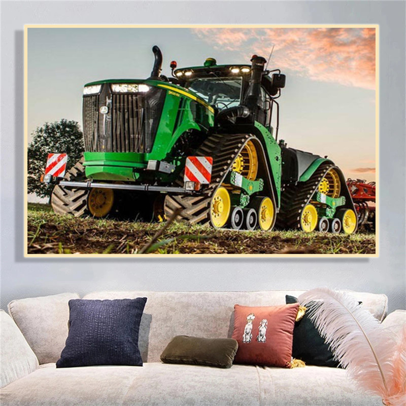 Impresiones de carteles de gra - Heavy Equipment Background reseña y precio
