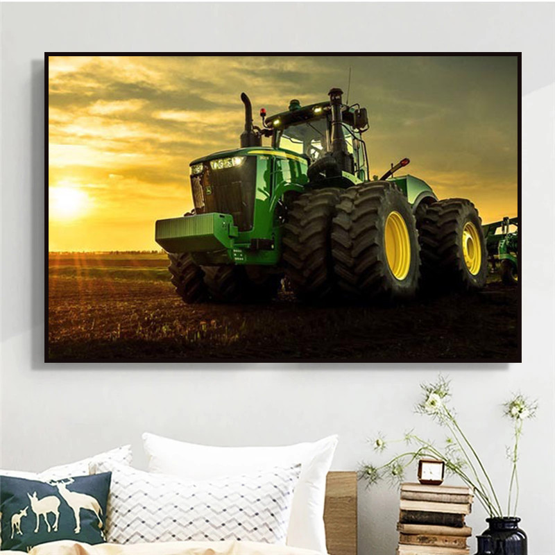 Impresiones de carteles de gra - Heavy Equipment Background reseña y precio