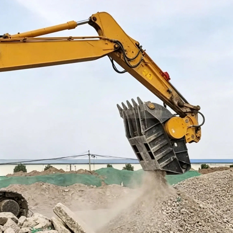 Cucharón triturador para excav - Heavy Equipment With Bucket reseña y precio