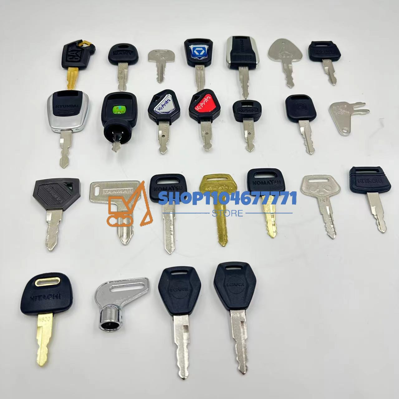 25pcs Excavator Keys for Cat f - Heavy Equipment Keys reseña y precio