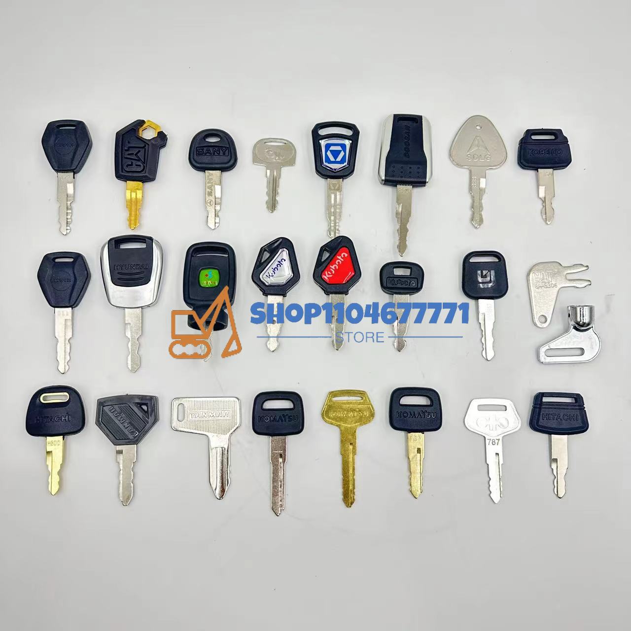 25pcs Excavator Keys for Cat f - Heavy Equipment Keys reseña y precio