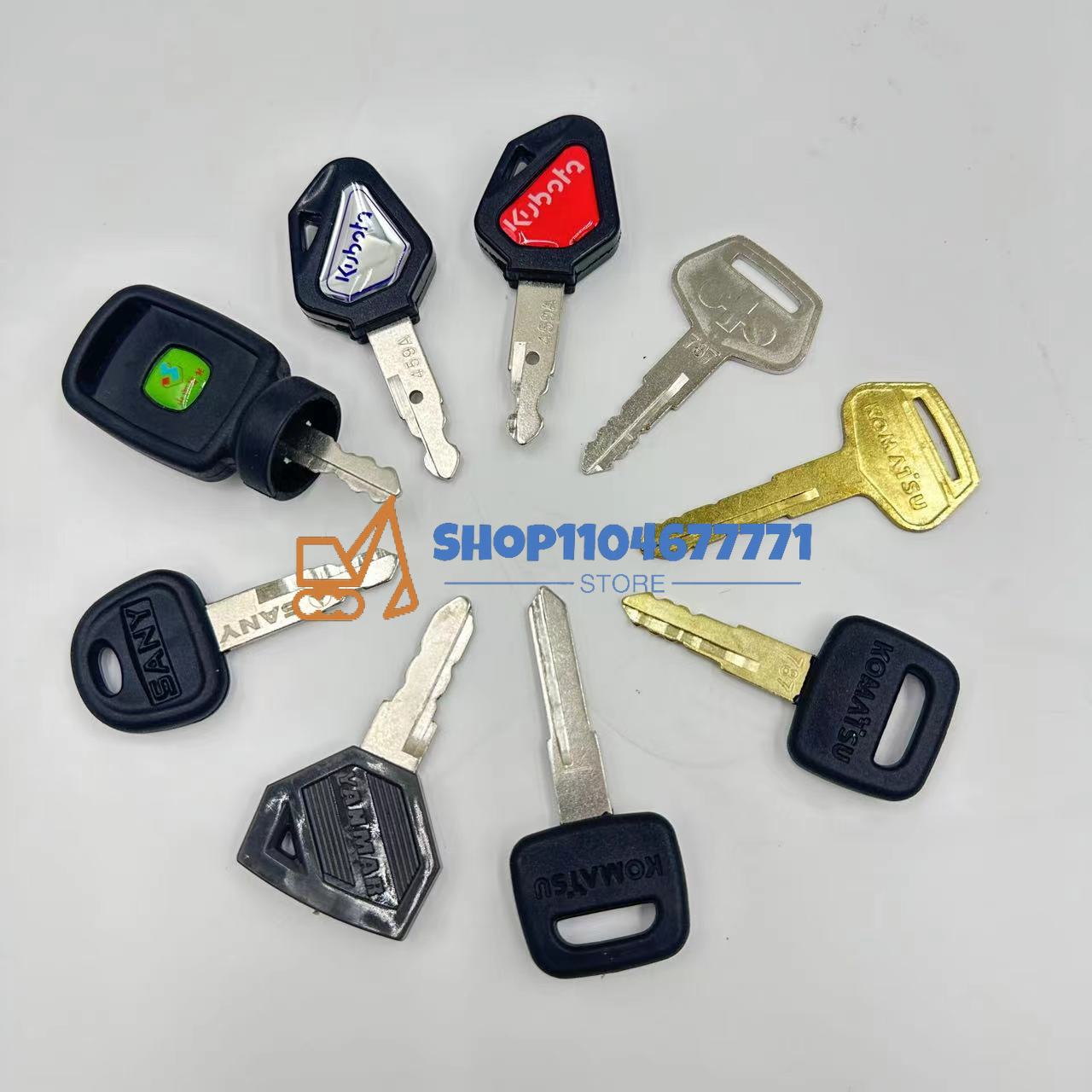 25pcs Excavator Keys for Cat f - Heavy Equipment Keys reseña y precio