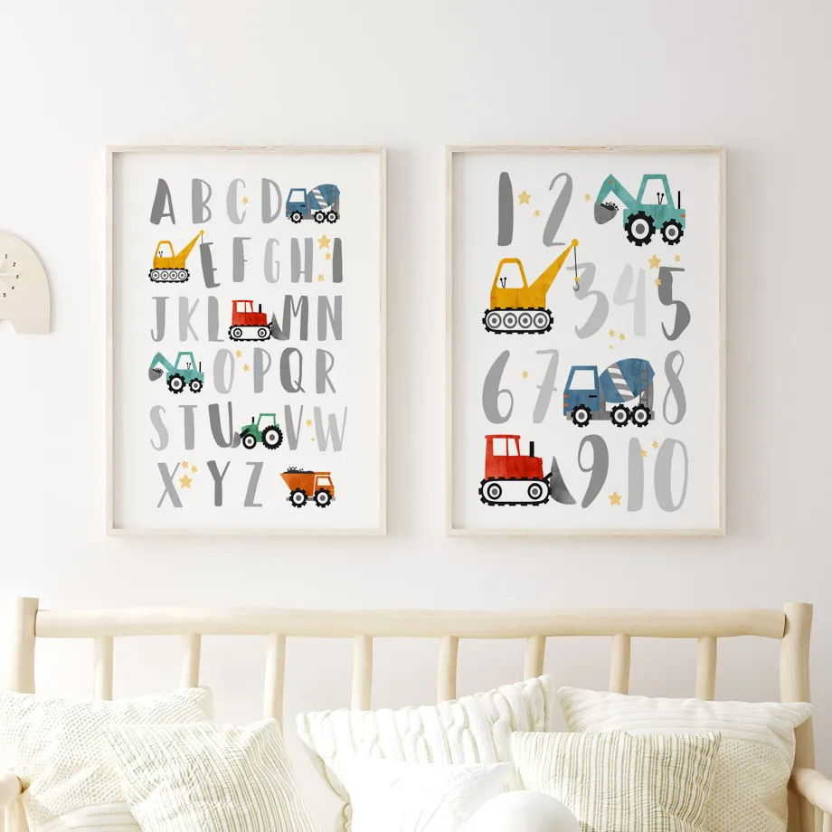 Póster de pintura impresa en l - Heavy Equipment Background reseña y precio