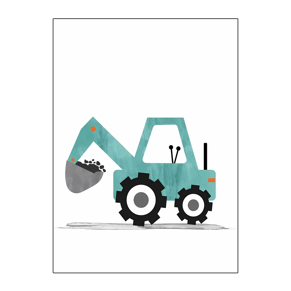 Póster de pintura impresa en l - Heavy Equipment Background reseña y precio
