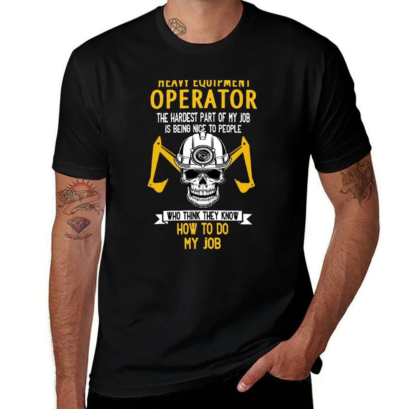 Camiseta divertida para conduc - Heavy Equipment Driver reseña y precio
